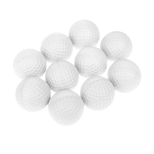 Sharplace 10er Set Soft Golfball Schaumstoff Golfübungsbälle Golfbälle Training Balls, Weiß von Sharplace
