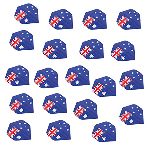 Sharplace 20 Standard für Tip Darts Und weiche Spitze Darts National Flag Pattern Design, Australien von Sharplace