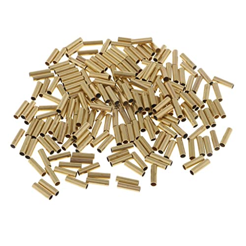 Sharplace 200 Single Barrel hülsen Kupferrohr Angelgerät - Golden 2,5mm, Golden 2,5mm von Sharplace