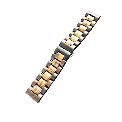 Sharplace 22m Uhr Armband aus Holz Gliederarmband Uhrband für, Braun von Sharplace