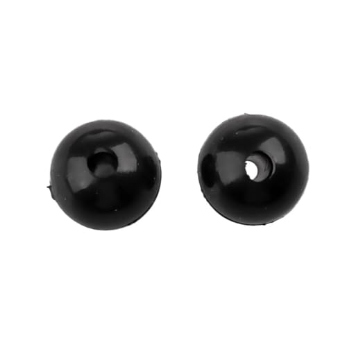 Sharplace 6X 20 Angeln Puffer Perlen für Einsatz Als Knotenschutz auf Schnellverschlüssen Schwarz 8mm von Sharplace
