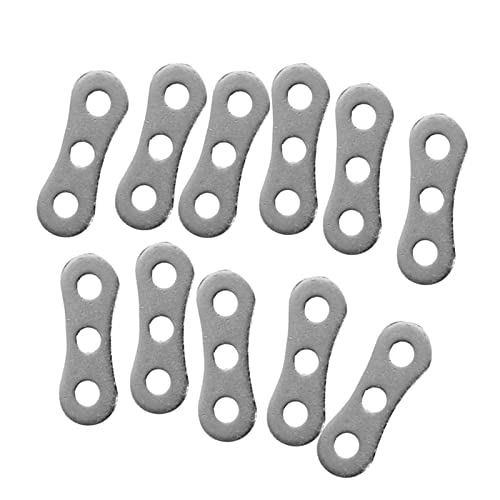 Sharplace Aluminium 3-Loch Zeltleinenspanner Dreiloch Seilspanner, Rope Tensioner, für 2-5mm Zeltleinen Abspanner, 10pcs Set von Sharplace