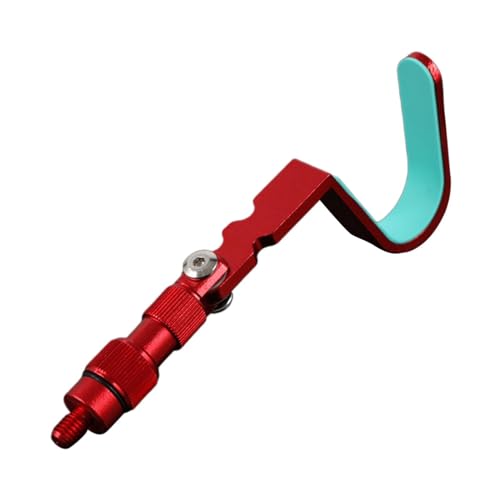 Sharplace Angelrutenhalterung, Eckhalterungskopf, leichte, praktische, vielseitig verwendbare Aluminiumlegierung für Angelaufsätze auf Reisen im Freien , Rot von Sharplace