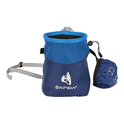 Sharplace Chalk Bag Zum Klettern – Bouldern Chalk Bag Bucket Kletterausrüstung, Blau von Sharplace