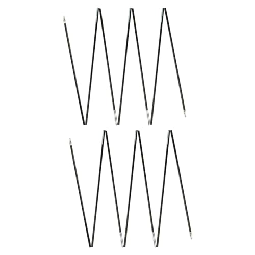Sharplace Fiberglas-Zeltstangen, Ersatz, schwarz, vormontierte Zeltstangen, leichte Fiberglasstange für Zelte, Angeln, 3.2 Mio. Einzelperson von Sharplace
