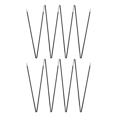 Sharplace Fiberglas-Zeltstangen, Ersatz, schwarz, vormontierte Zeltstangen, leichte Fiberglasstange für Zelte, Angeln, 3.4 m 2 Personen von Sharplace