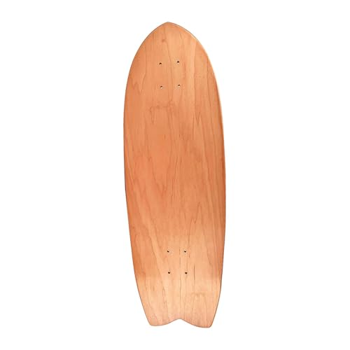 Sharplace Holz-Skateboard-Deck für Kinder, DIY-Skateboard, Holz-Skate-Deck, unbemalt, 7-lagiges Art-Painting-Board, blankes Longboard-Deck für Kinder, 32 Zoll von Sharplace