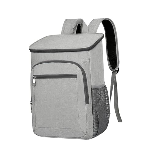 Sharplace Isolierter Kühlrucksack, Thermotasche, leichte Kühltasche für Erwachsene, Camping-Rucksack, Kühl-Lunch-Rucksack für Reisen und Trekking, grau von Sharplace