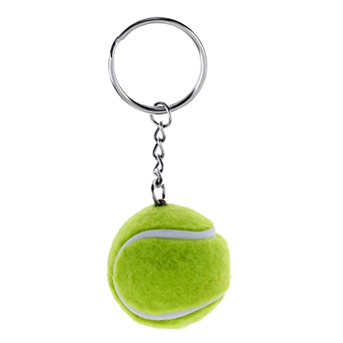 Sharplace Schlüsselanhänger Schlüsselring mit Tennisball Anhänger Fahrzeugschlüssel Handtasche Anhänger - Grün von Sharplace