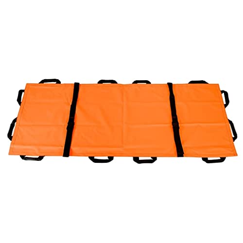 Sharplace Tragetuch Rettungstuch Bergetuch mit -Griff für Feuerwehr und Rettungsdienst, Orange, 195 x 70 cm von Sharplace