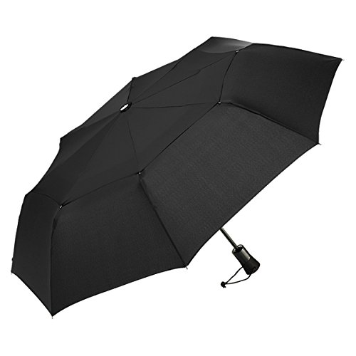 ShedRain WindPro Mini-Regenschirm mit automatischem Öffnen und Schließen, Schwarz, Einheitsgröße, Tasche von ShedRain