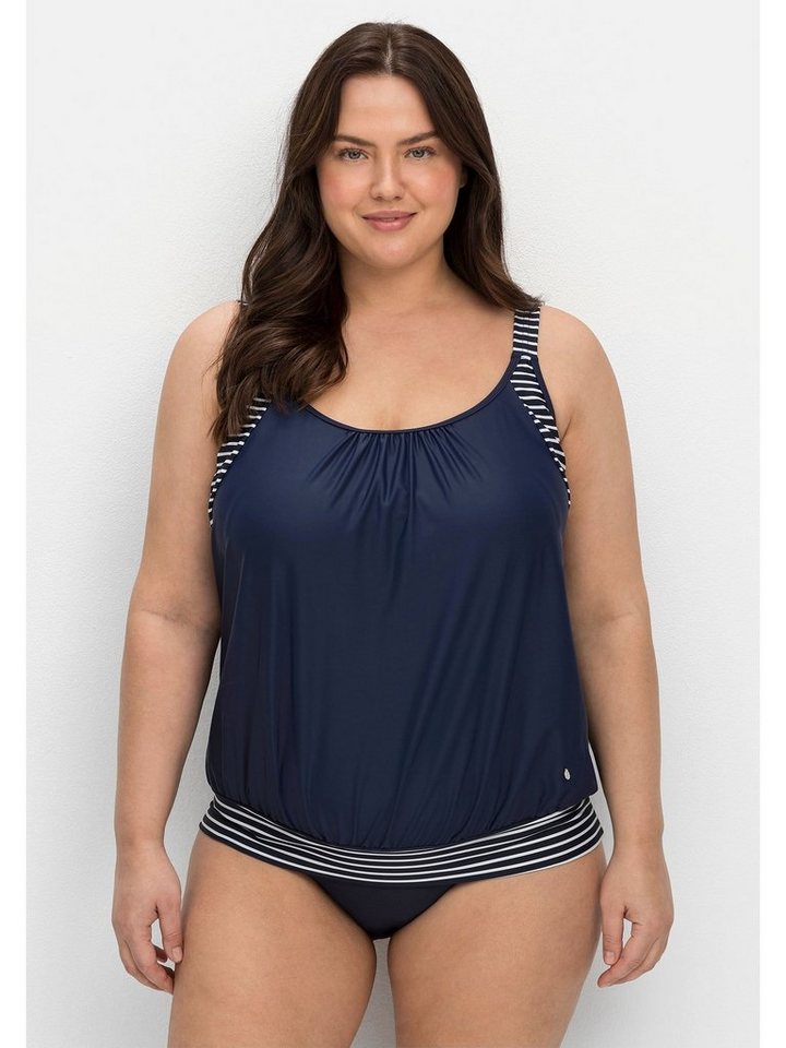 Sheego Tankini-Top Große Größen, in Oversized-Form mit Streifendetails von Sheego