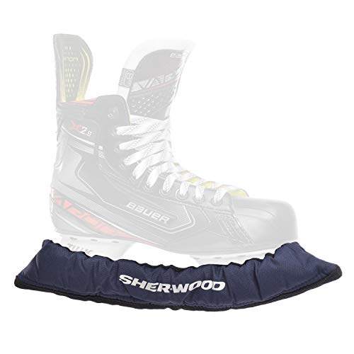 Sherwood Junior Pro elastische Kufenstrümpfe für Kinder Eishockey-& Schlittschuhe, 2 Stück, Marine, One Size von Sherwood