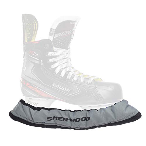 SHER-WOOD Junior Pro elastische Kufenstrümpfe für Kinder Eishockey-& Schlittschuhe, 2 Stück, Silber, One Size von Sherwood