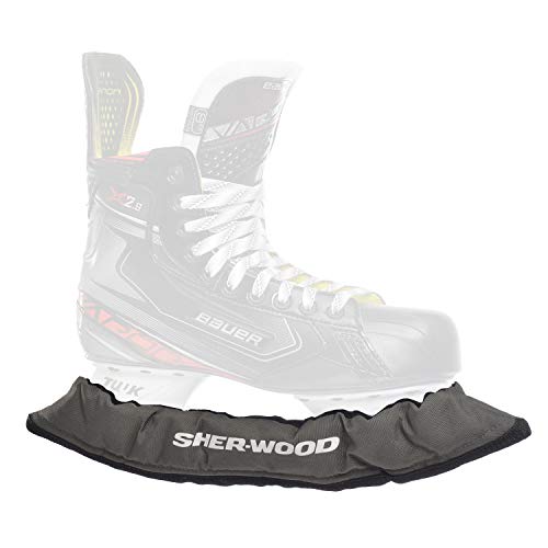 SHER-WOOD Junior Pro elastische Kufenstrümpfe für Kinder Eishockey-& Schlittschuhe, 2 Stück, grau, One Size von Sherwood