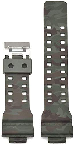 Shieranlee 16mm Armband Kompatibel mit Casio G-Shock GA-110 GA-100 GD-100 Men Sports Waterproof Replacement Bracelet Band Strap von Shieranlee