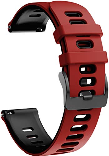 Shieranlee 22mm Armband kompatibel mit Huawei Watch3 Armband,Huawei Watch3 pro Armband,Vantage M/M2,Letsfit IW2/Popglory Armband/BV-X1/BV-SW01/UMIDIGI Uwatch 3S/COROS Armband/SUUNTO 9 Peak Armband von Shieranlee