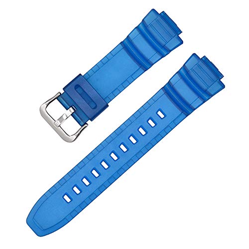Shieranlee Armband Kompatibel mit Casio MCW-100H/110H/W-S220/HDD-S100 WV-200/AE-2000/2100 Resin Strap 16mm Watch Accessories Silicone Strap von Shieranlee
