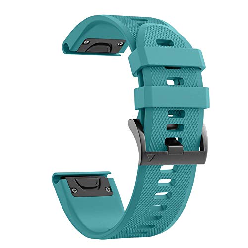Shieranlee Fenix 6X Armband,Fenix 6X Pro/Fenix 5X /Fenix 5X Plus/Fenix 7X/Fenix 7X Solar/Fenix 7X Sapphire Solar/Fenix 3 /Fenix 3 HR, 26mm Breite Silikon Estrazarmband Quick Release Uhrenbänder von Shieranlee