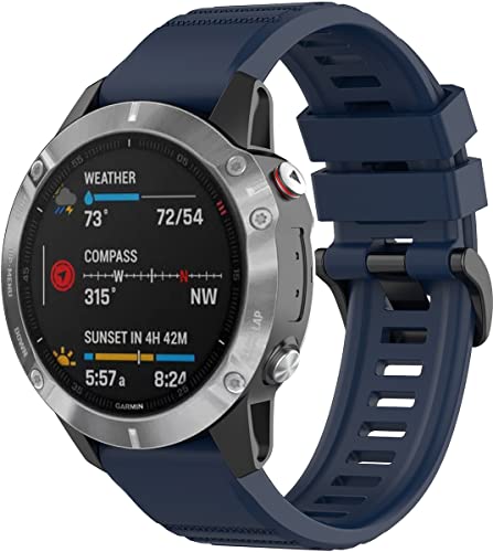Shieranlee Fenix 7 Armband,22mm Breite Silikon Quick-Fit Uhrenarmband für Garmin Fenix 5/Fenix 5 Plus/Forerunner 935/Fenix 6/Fenix 6 Pro/Fenix 7/Fenix 7 Solar/Fenix 7 Sapphire Solar von Shieranlee