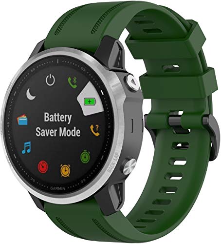 Shieranlee Fenix 7s Armband,20mm Breite Silikon Quick-Fit Uhrenarmband für Garmin Fenix 7S/Fenix 5S Plus/Fenix 6S Pro/Fenix 7S/Fenix 7S Solar/Fenix 7S Sapphire Solar von Shieranlee