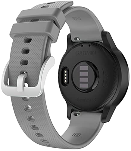 Shieranlee Vívoactive 4S Armband, 18mm Breite Silikon Quick-Fit Uhrenarmband für Garmin Venu 2S,GarminMove 3S von Shieranlee