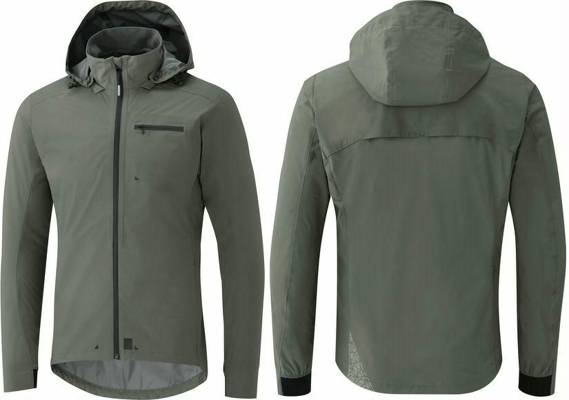 Regenjacke Shimano Transit Hardshell Jacket Herren S, grau von Shimano