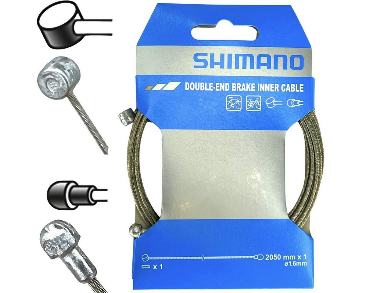 Shimano Felgenbremse Shimano MTB Bremszug Edelstahl Walzennippel Birnennippel Quetschnippel von Shimano