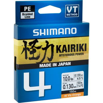 Shimano Kairiki 4 150M Hi-Vis Orange 0,100mm/6,8Kg von Shimano