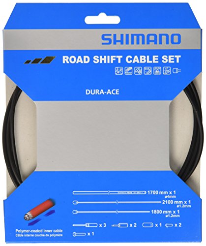 Shimano Schaltkabel-Set ROAD BIKE Polymer schwarz Schwarz von SHIMANO