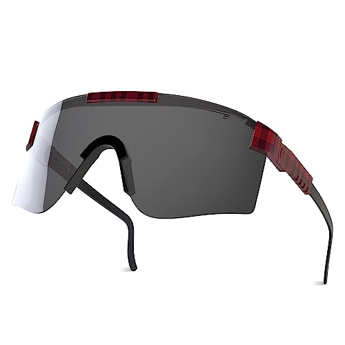 Shinehalo Polarisierende Sport-Sonnenbrille f?¡ì1r Damen und Herren zum Radfahren und Angeln UV-400-Schutz schnelle Brille von Shinehalo