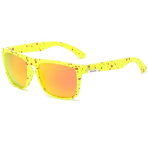 Sonnenbrille Herren Damen Polarisiert Retro Stil Rechteckig Vintage Klassisch UV400 Schutzbrille von Shinehalo