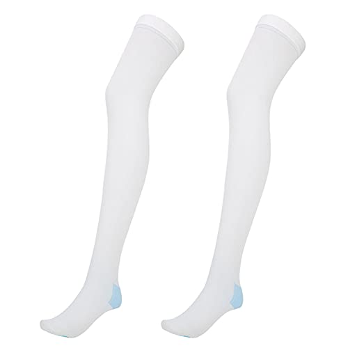 Krampfadern Socken, Lange Lebensdauer Bequeme Eins Kompressionsstrümpfe für die Chirurgie Recover zur Rückfallprävention(Lange Röhrenthrombusstrümpfe (reinweiß), S) von Shipenophy