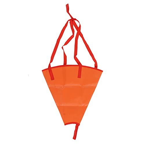 Shipenophy Anker-Drogue, Drift-Socke, bequem zu verstauen, orange, langlebig, einfache Bedienung, einfache Konstruktion, kompaktes PVC-Gurtband für Segelboote und Kajaks von Shipenophy