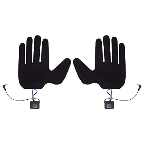 Shipenophy Elektrische Heizhandschuhe Pads, Handschuh Heizblatt 5 Finger Ultra Dünn für Innen zum Wandern von Shipenophy