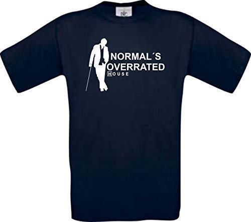 Dr House Normal´s Overrated Kult T-Shirt S-XXL, Blau, XL von Shirt-Instyle