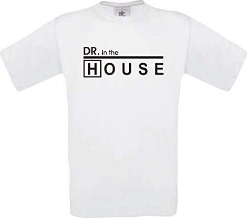 Dr. House Dr. in The House Kult T-Shirt,Größe L,Weiss von Shirt-Instyle
