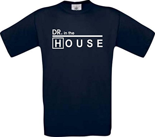 Dr. House Dr. in The House Kult T-Shirt,Größe L,blau von Shirt-Instyle