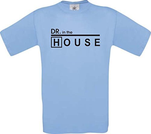 Dr. House Dr. in the House Kult T-Shirt,Größe S,hellblau von Shirt-Instyle