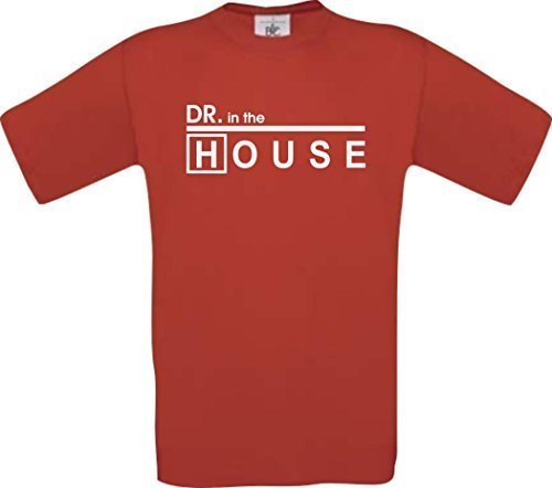 Dr. House Dr. in the House Kult T-Shirt,Größe XL,rot von Shirt-Instyle