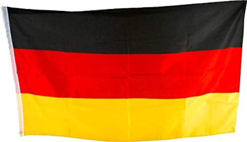 shirtinstyle Deutschland Fahne Flagge mit 2 Ösen EM WM Fussball Soccer Germany 150 x 90cm BRD von shirtinstyle