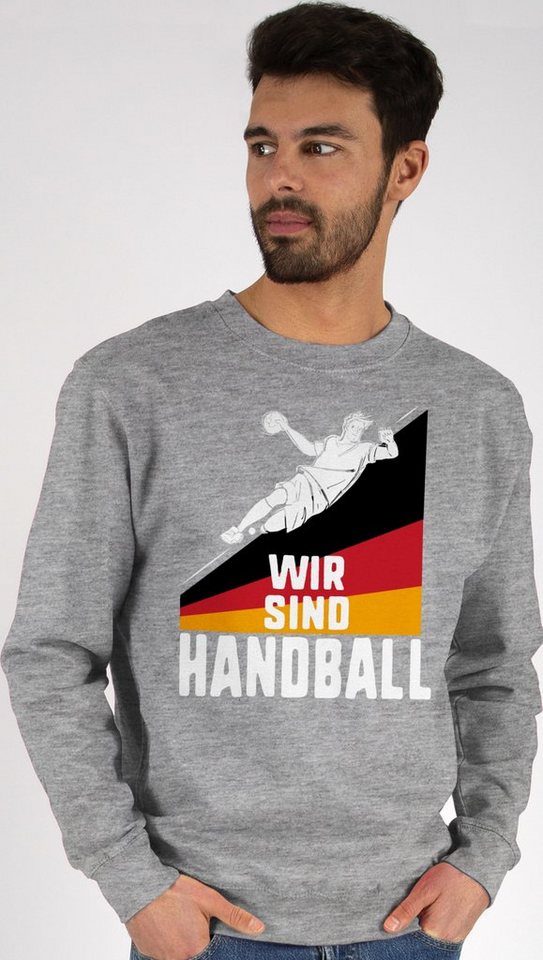 Shirtracer Sweatshirt Wir sind Handball! Deutschland (1-tlg) Handball EM 2024 Trikot Ersatz von Shirtracer
