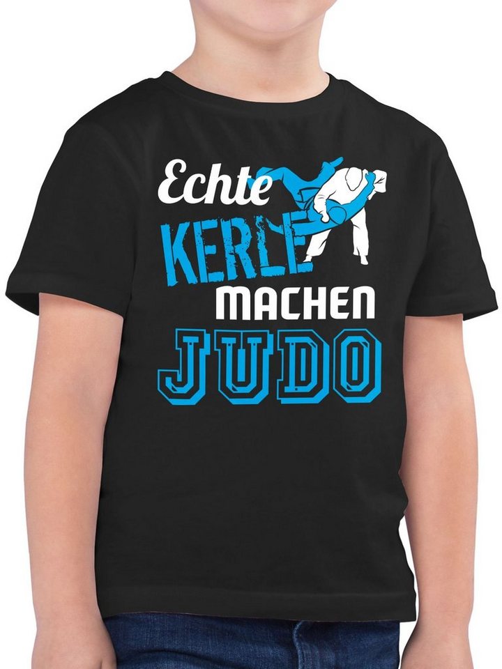 Shirtracer T-Shirt Echte Kerle machen Judo (1-tlg) Kinder Sport Kleidung von Shirtracer