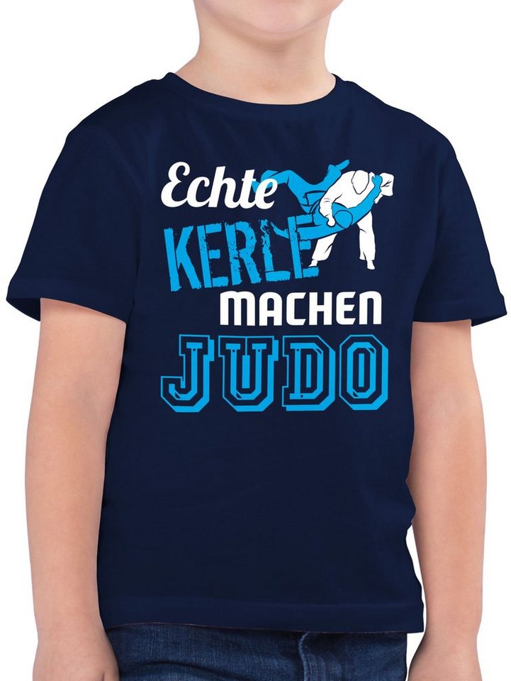 Shirtracer T-Shirt Echte Kerle machen Judo (1-tlg) Kinder Sport Kleidung von Shirtracer