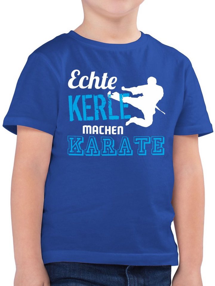 Shirtracer T-Shirt Echte Kerle machen Karate (1-tlg) Kinder Sport Kleidung von Shirtracer