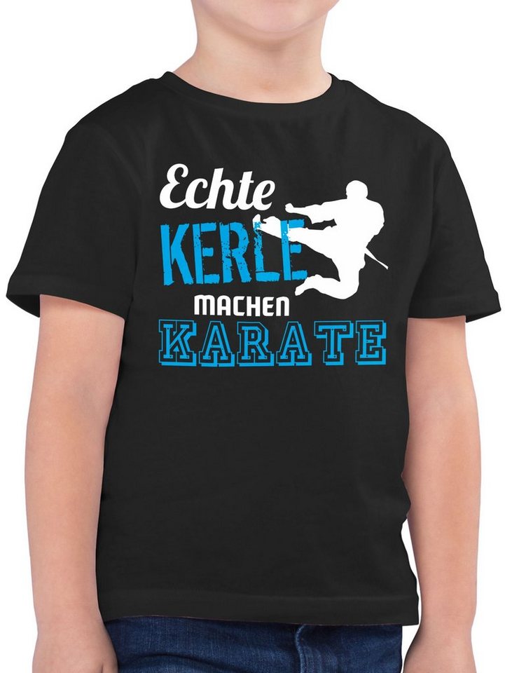 Shirtracer T-Shirt Echte Kerle machen Karate (1-tlg) Kinder Sport Kleidung von Shirtracer