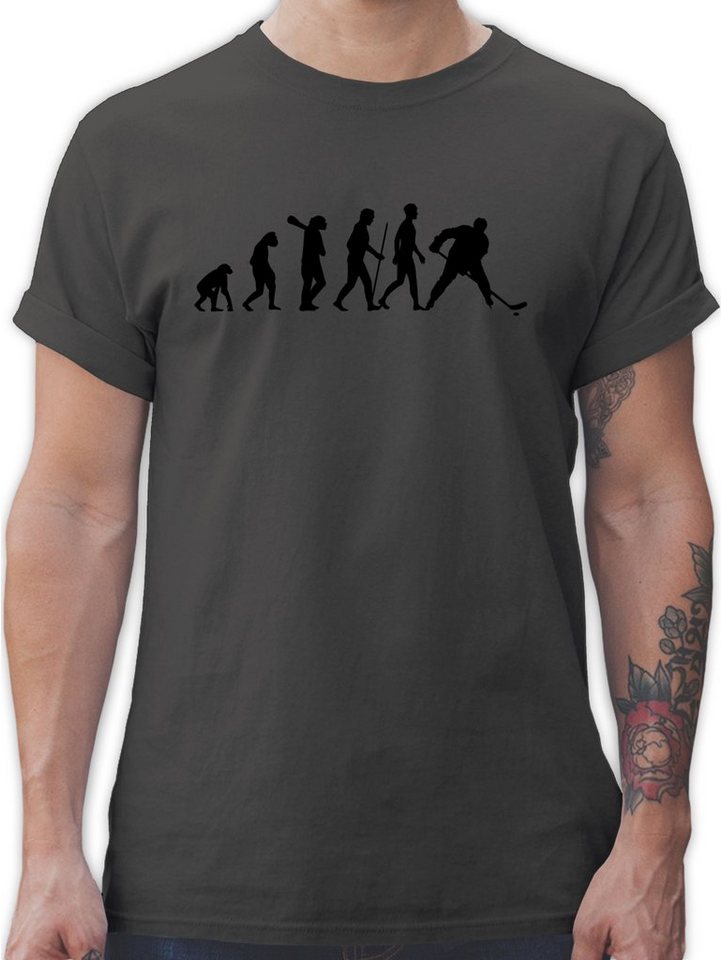 Shirtracer T-Shirt Eishockey Evolution - Evolution Outfit - Herren Premium T-Shirt eishockey tshirt herren - hockey shirt - geschenk fuer männer von Shirtracer