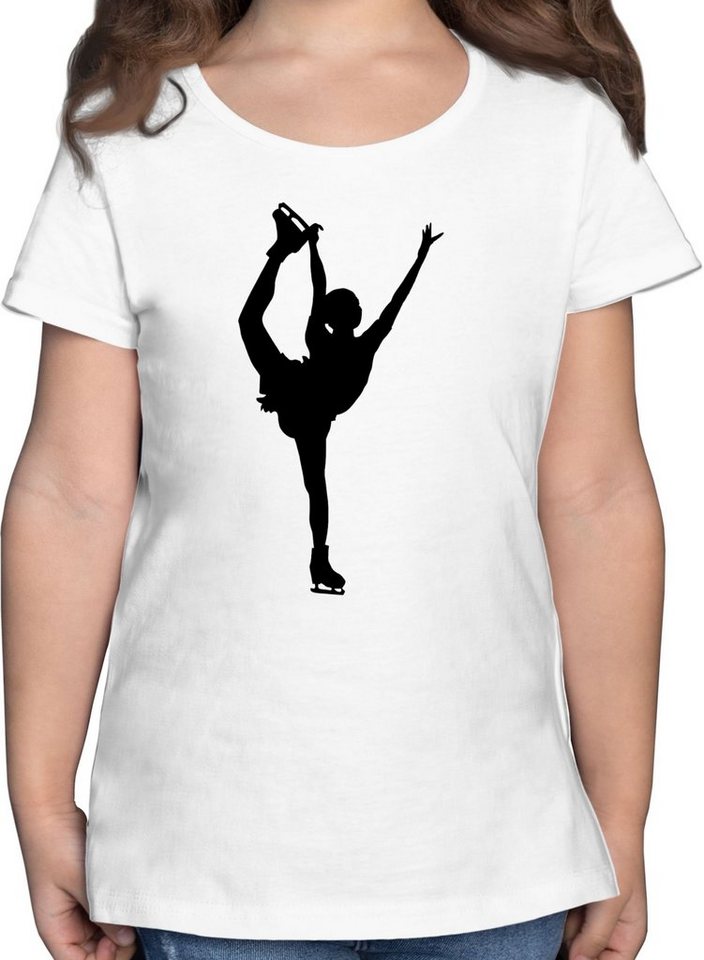 Shirtracer T-Shirt Eiskunstläuferin Einzellaufen - Kinder Sport Kleidung - Mädchen Kinder T-Shirt eiskunstlauf mädchen - figure skating tshirt von Shirtracer