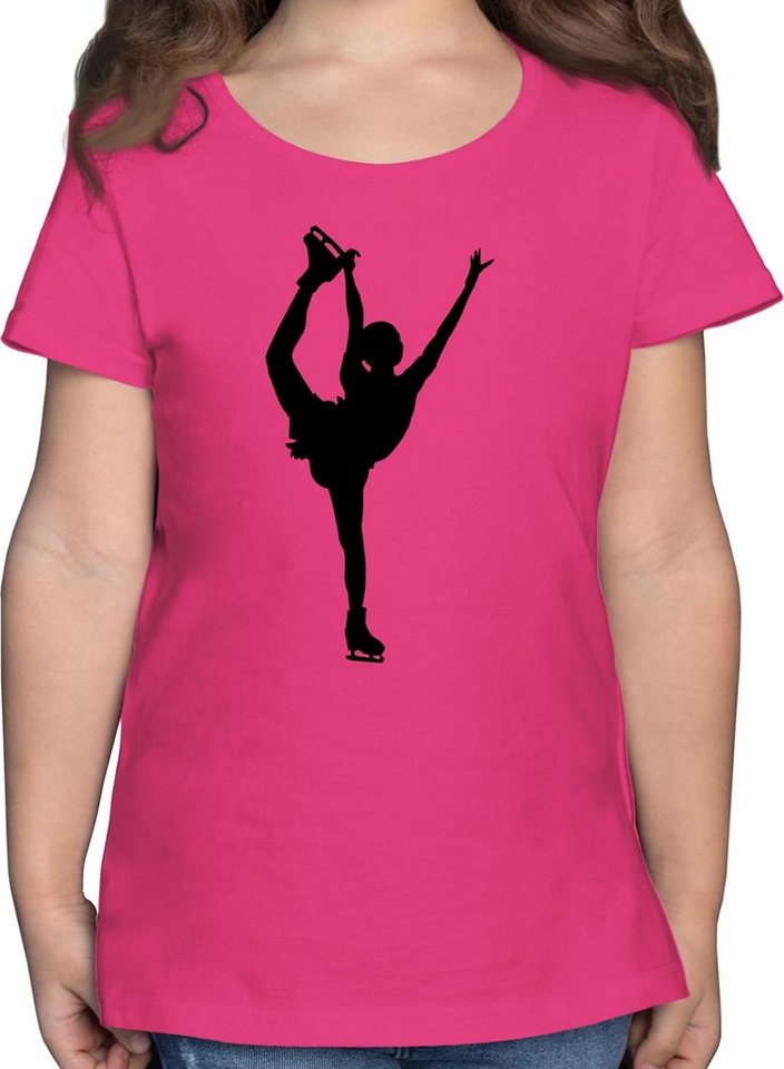 Shirtracer T-Shirt Eiskunstläuferin Einzellaufen - Kinder Sport Kleidung - Mädchen Kinder T-Shirt eiskunstlauf shirt kinder - figure skating tshirt von Shirtracer
