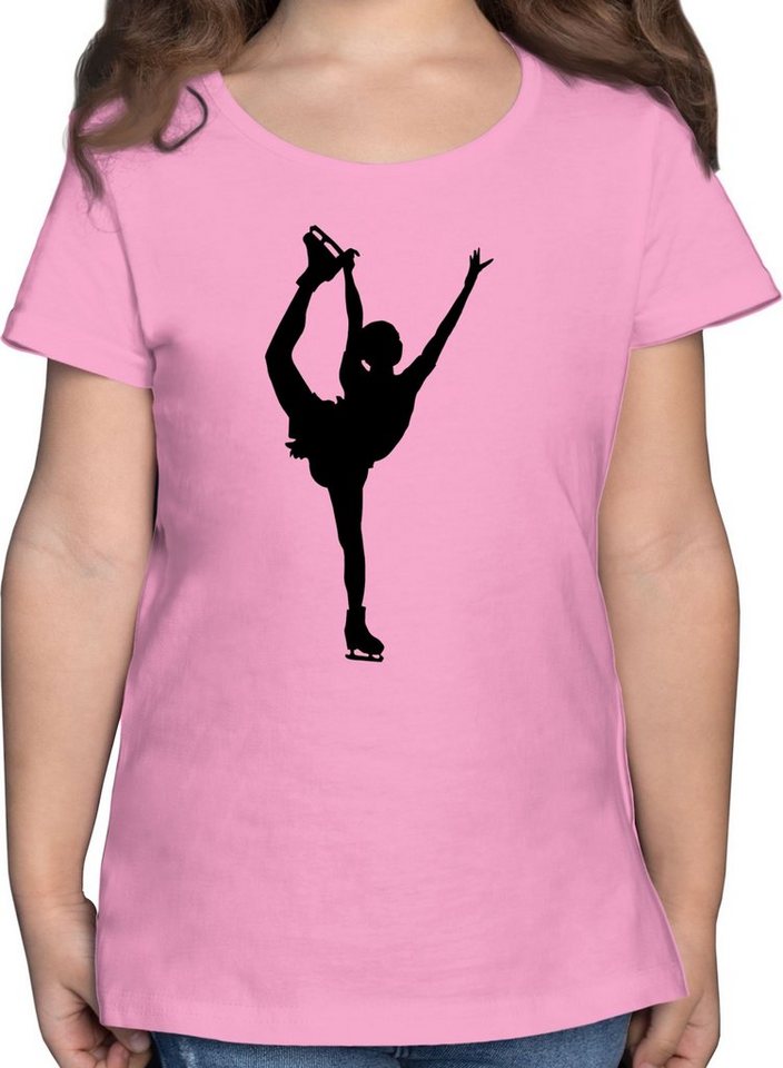Shirtracer T-Shirt Eiskunstläuferin Einzellaufen - Kinder Sport Kleidung - Mädchen Kinder T-Shirt eiskunstlauf shirt kinder - figure skating tshirt von Shirtracer